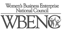Company Logo, Women's Owned, WBENC, Women in Business, Black and White